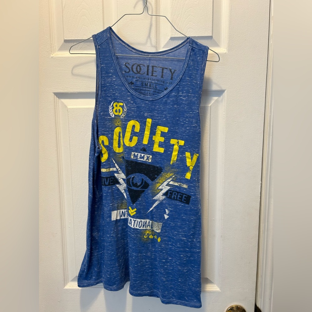 Society tank top small